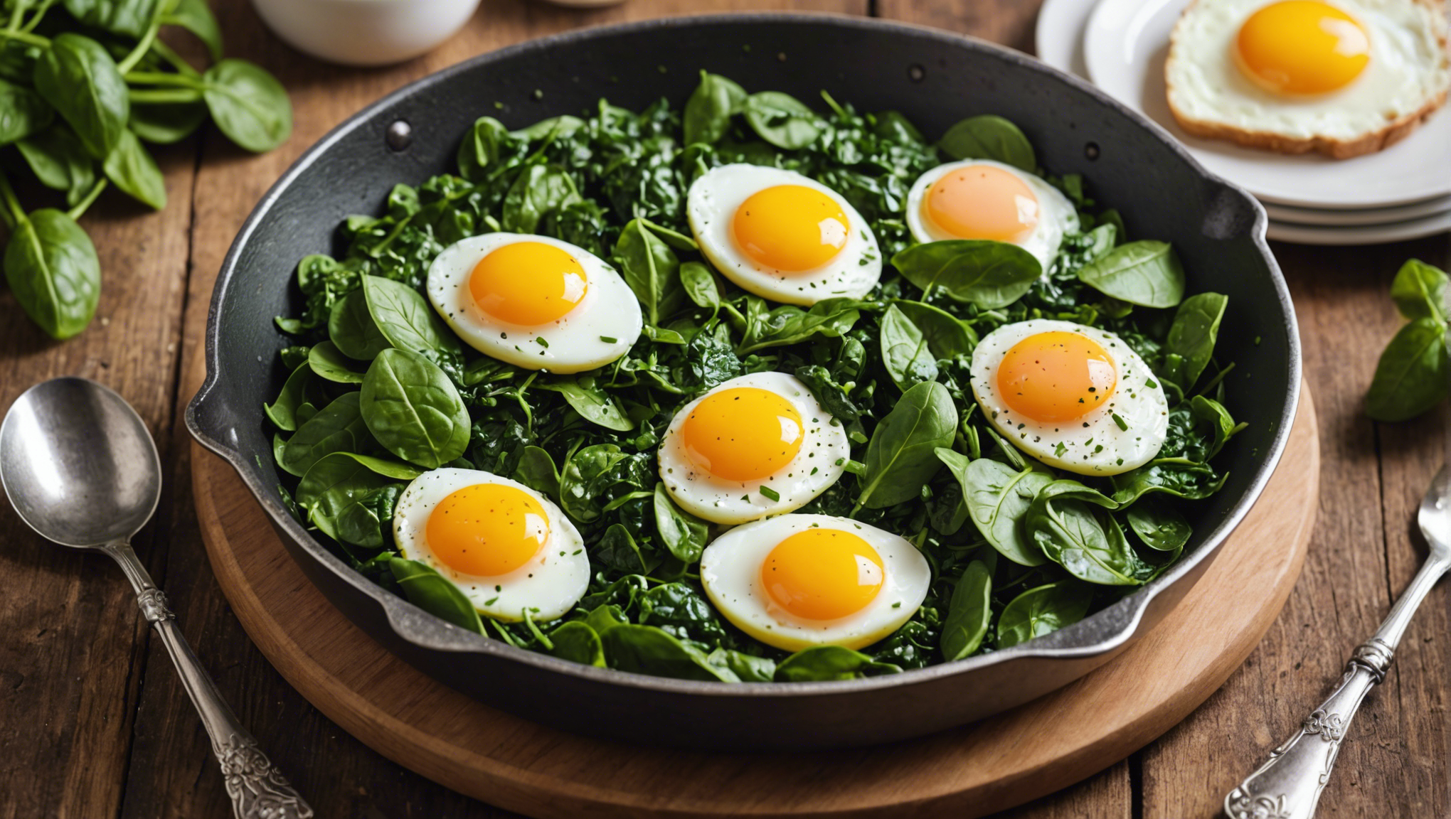découvrez comment préparer une délicieuse recette d'épinards aux œufs avec nos conseils et astuces faciles à suivre. savourez ce plat sain et savoureux en un rien de temps !